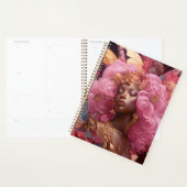 Zwarte godin in roze en goud planner (Display)
