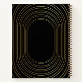 Zwarte Gold Aangepaste fotoserie Kerstmis Notitieboek (Achterkant)