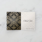 Zwarte Gold Céline-schade Hartelijk dank|DIY-achte Bedankkaart (Binnen)