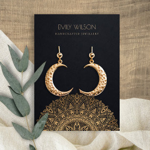 ZWARTE GOLD CLASSIC  MANDALA EARRING DISPLAY VISITEKAARTJE