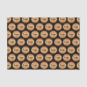 Zwarte Gold Custom Business-Logo achtergrond toevo Tissuepapier (Voorkant)