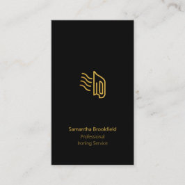 Zwarte Gold-elegant voor Professional Ironing Serv Visitekaartje