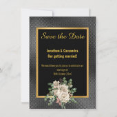 ZWARTE GOLD EMBOSSED ROOS EUCALYPTUS BEWAREN DE DA (Voorkant)