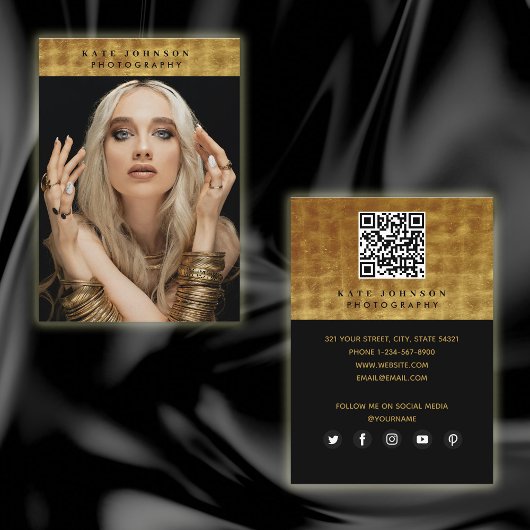 Zwarte Gold fotograaf QR Code Sociale media Visitekaartje