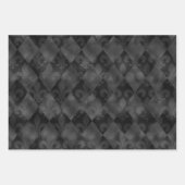 ZWARTE GOLD GREEN PAARSE MARDI GRAS PATTERS INPAKPAPIER VEL (Voorkant)