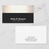 Zwarte Gold-grens voor Professional Classy Visitekaartje (Voorkant / Achterkant)