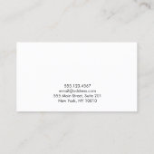 Zwarte Gold-grens voor Professional Classy Visitekaartje (Achterkant)