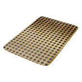 ZWARTE GOLD HEXAGON PATROON BATROON MAT (Gekanteld)