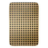 ZWARTE GOLD HEXAGON PATROON BATROON MAT (Voorkant Verticaal)