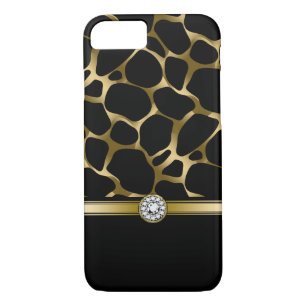 Zwarte Gold Leopard Animal Print Case-Mate iPhone Case
