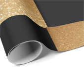 Zwarte & Gold luxe 2022 Cadeaupapier (Rol Hoek)