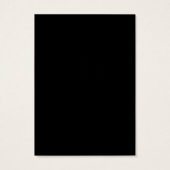 Zwarte Gold Paint Splash Earring Display Card Visitekaartje (Achterkant)