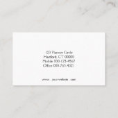 Zwarte Gold Professional-plank - Aangepaste foto Visitekaartje (Achterkant)