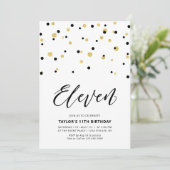 Zwarte & Gold Simple 11e tiendaagse feestdag Kaart (Staand voorkant)