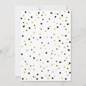 Zwarte & Gold Simple 19de tiende verjaardag Kaart (Achterkant)