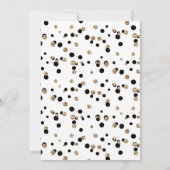 ZWARTE GOLD SPOT CRYSTAL ELEGANT WEDING KAART (Achterkant)