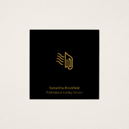 Zwarte Gold Square Professional-services Vierkante Visitekaartjes
