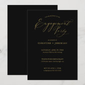 Zwarte Gold-typografie van de Dell Engagement Part Kaart (Voorkant / Achterkant)