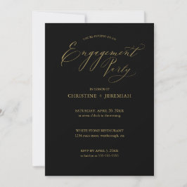 Zwarte Gold-typografie van de Dell Engagement Part Kaart