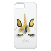 Zwarte & Gold Unicorn Case-Mate iPhone Case (Achterkant)