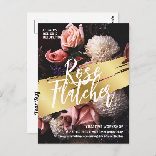 Zwarte Gold Workshop Briefkaart (Voorkant / Achterkant)