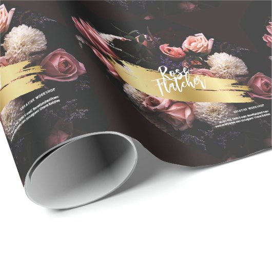 Zwarte Gold Workshop Cadeaupapier (Rol Hoek)