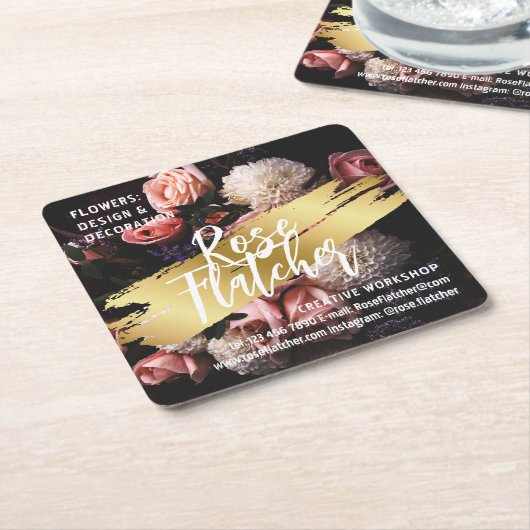 Zwarte Gold Workshop Kartonnen Onderzetters (Schuin)