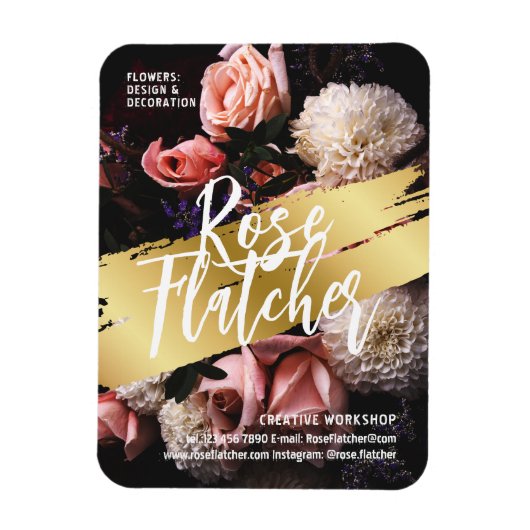 Zwarte Gold Workshop Magneet (Verticaal)