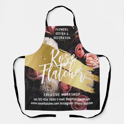 Zwarte Gold Workshop Schort (Voorkant)