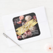 Zwarte Gold Workshop Vierkante Sticker (Envelop)