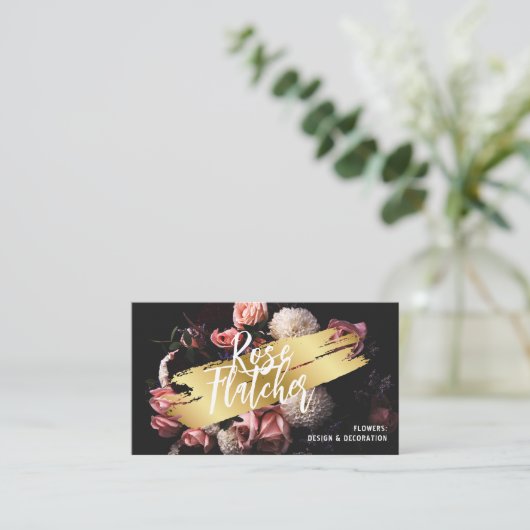 Zwarte Gold Workshop Visitekaartje (Staand voorkant)