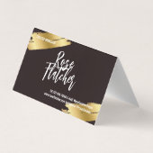 Zwarte Gold Workshop Visitekaartje (Achterkant)