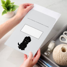 Zwarte Goldendoodle Ontwerp Elke Kleur Achtergrond