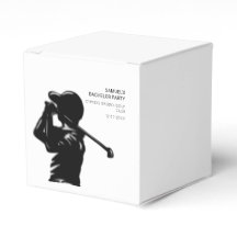 Zwarte golfer Golfreis vrijgezellenfeest minimalis