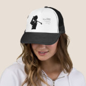 Zwarte golfer Golfreis vrijgezellenfeest minimalis Trucker Pet (In situ)
