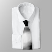 Zwarte golven abstracte reeks nr. 2 stropdas (Gebonden)