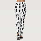 Zwarte golven leggings (Achterkant)