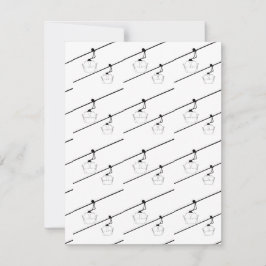 Zwarte gondels vakantiepas. feestdagenkaart