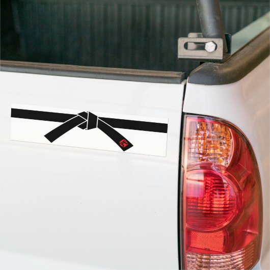 Zwarte gordel, 黒, 武 bumpersticker (Op Truck)