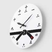 Zwarte gordel, 黒, 武 grote klok (Hoek)