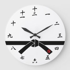 Zwarte gordel, 黒, 武 grote klok