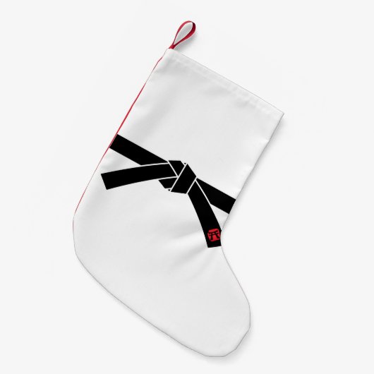 Zwarte gordel, 黒, 武 kleine kerstsok (Voorkant (Hangend))