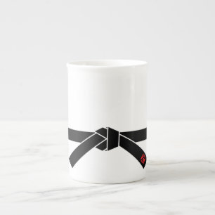 Zwarte gordel, 黒, 武 porselein kop