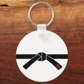 Zwarte gordel, 黒, 武 sleutelhanger (Voorkant)
