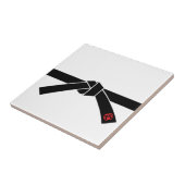 Zwarte gordel, 黒, 武 tegeltje (Zijkant)