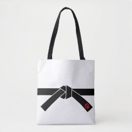 Zwarte gordel, 黒, 武 tote bag