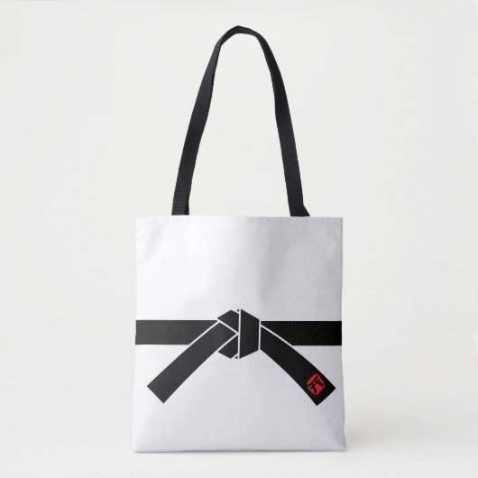 Zwarte gordel, 黒, 武 tote bag (Voorkant)