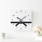 Zwarte gordel, 黒, 武 vierkante klok (Huis)