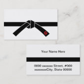 Zwarte gordel, 黒, 武 visitekaartje (Voorkant / Achterkant)