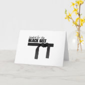 Zwarte gordel kaart (Gele Bloem)